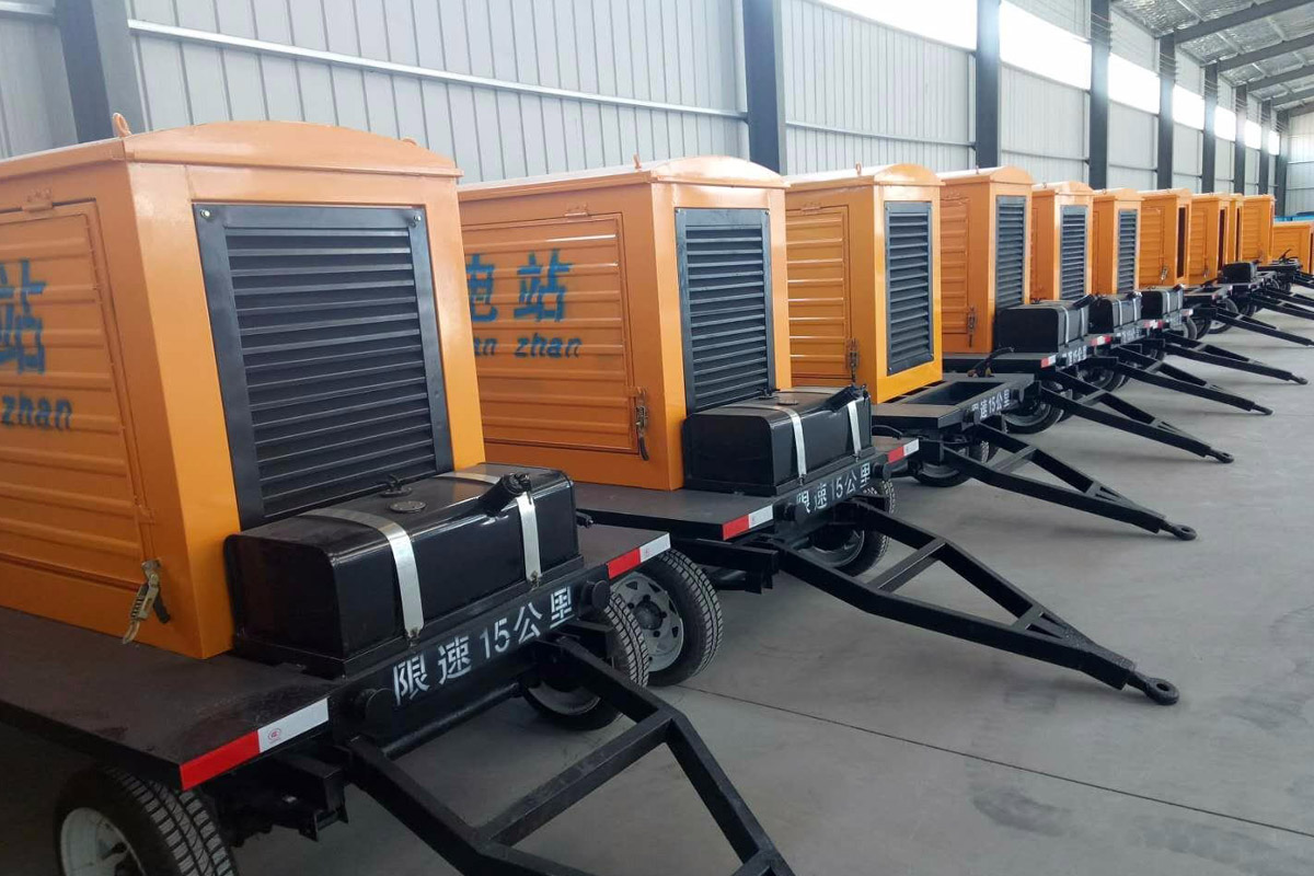 新建发电机租赁施工现场